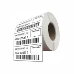 Pre-printed barcode labels